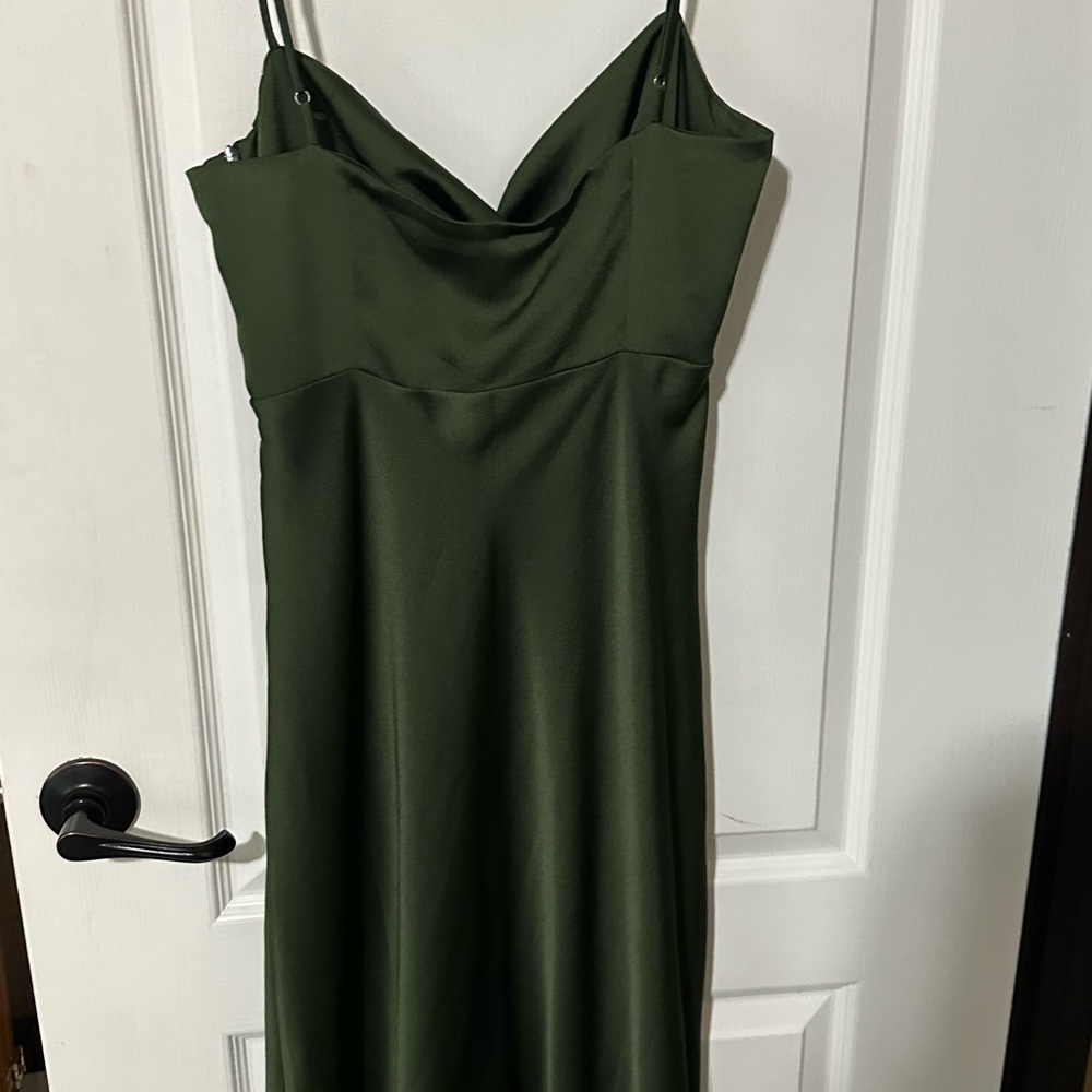 dark olive green dress